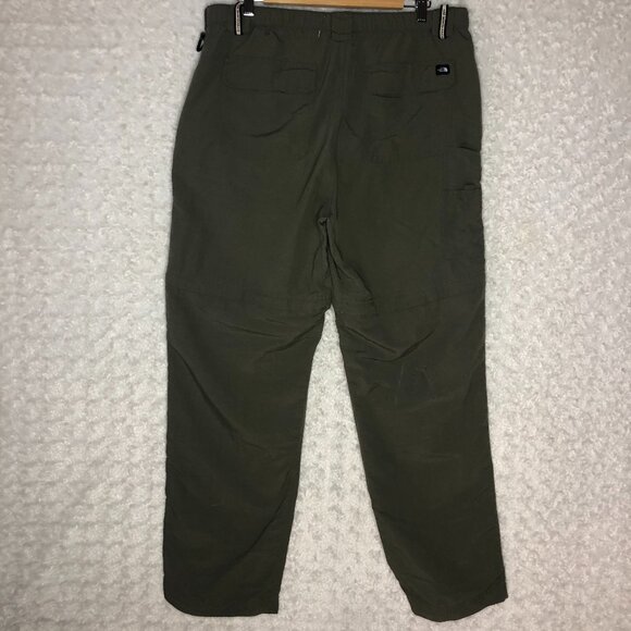 The North Face Mens Convertible Cargo Pants‎ Olive Green Hiking Outdoor - Picture 1 of 7
